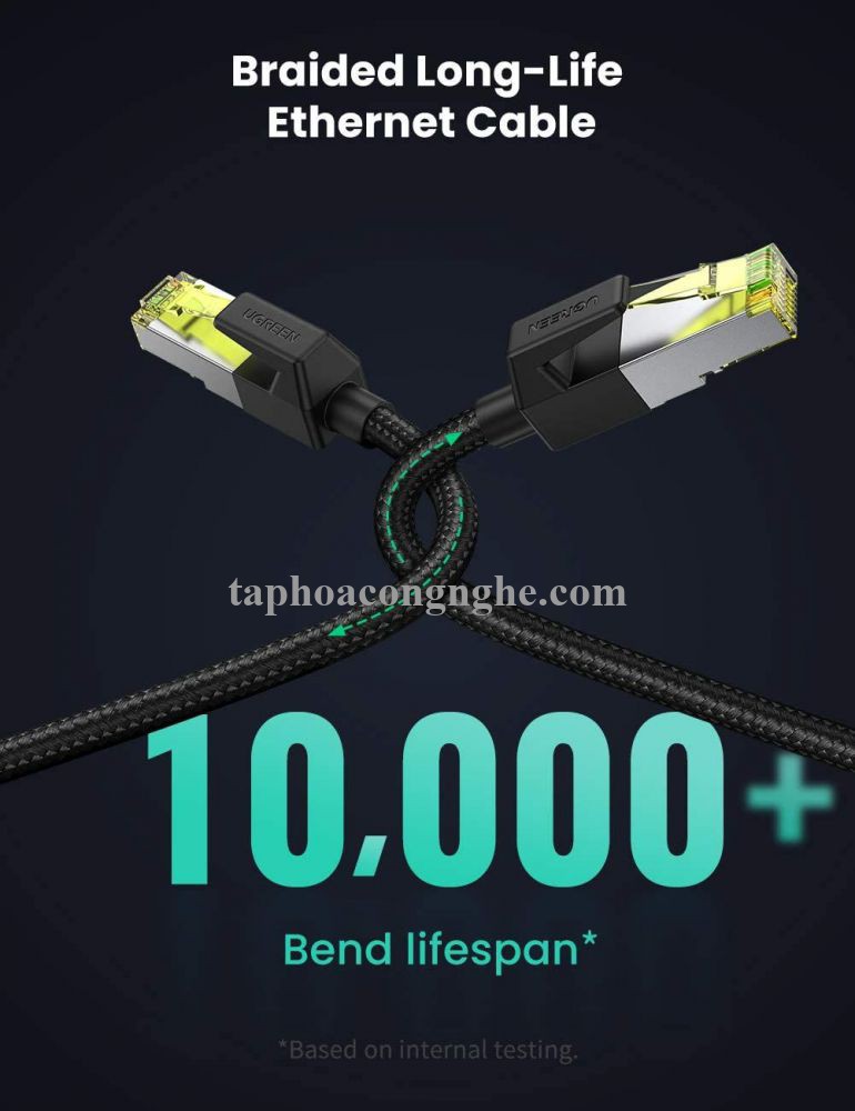 Ugreen 80424 3M CAT7 OD5.5mm cáp mạng truyền dữ liệu giữa các máy tính NW150 30080424